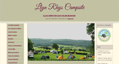 Desktop Screenshot of llynrhyscampsite.co.uk